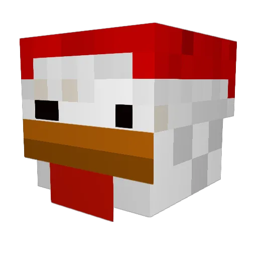 GauvinYes Minecraft avatar head, 3D render