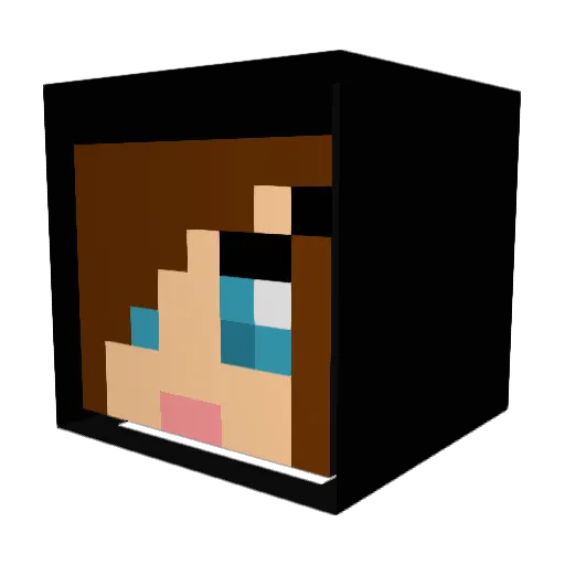 Gauxmar Minecraft avatar head, 3D render