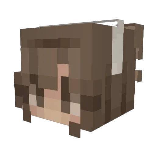 GauzyChannel Minecraft avatar head, 3D render