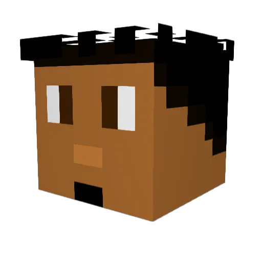GavDson97 Minecraft avatar head, 3D render