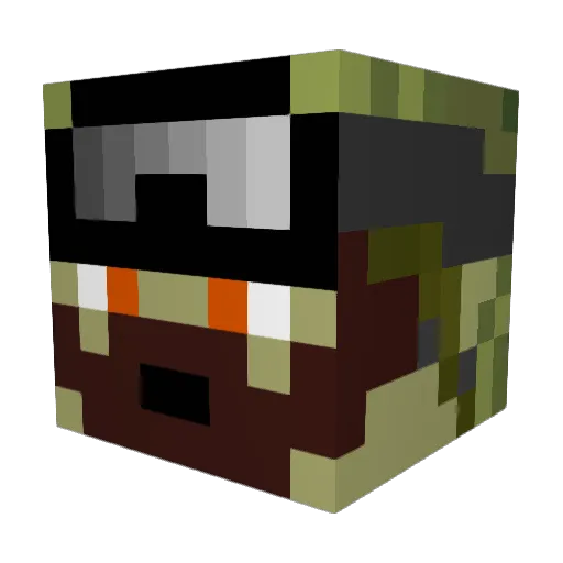 GavForsaken Minecraft avatar head, 3D render