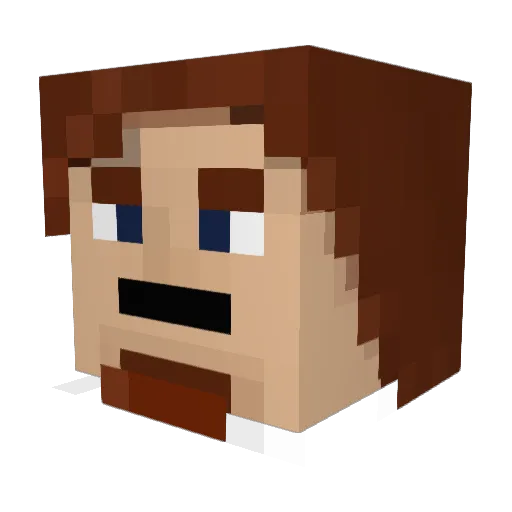 GavTheDemon Minecraft avatar head, 3D render