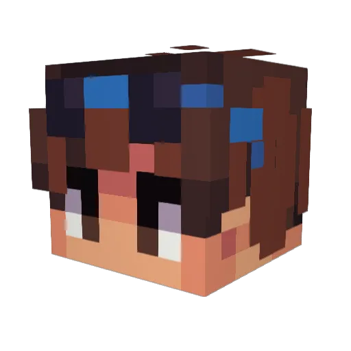 Gavantis Minecraft avatar head, 3D render
