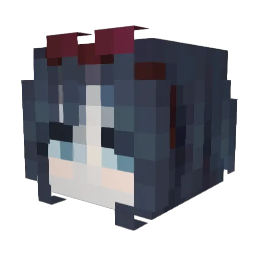 Gavanzuza Minecraft avatar head, 3D render