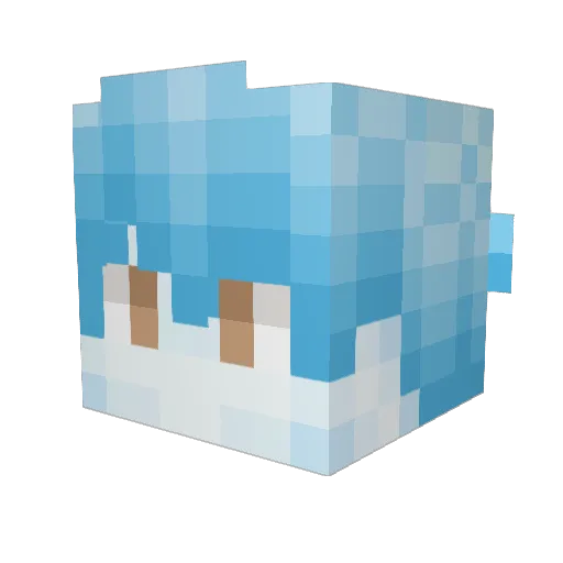 GavatOrospu Minecraft avatar head, 3D render