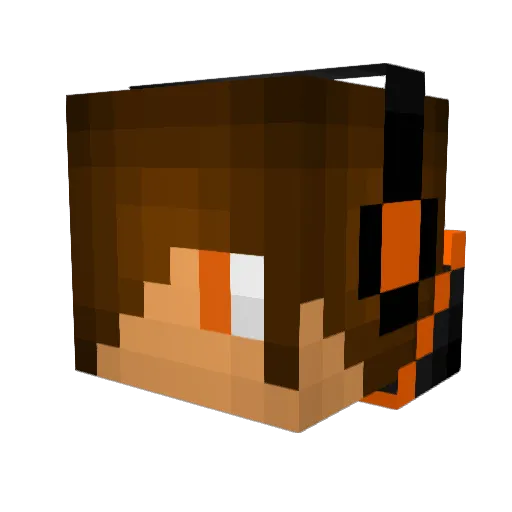 Gavhix Minecraft avatar head, 3D render