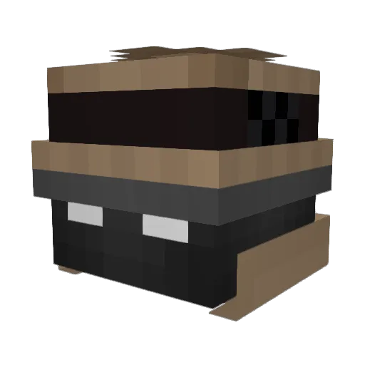 Gavias Minecraft avatar head, 3D render