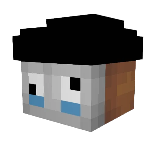 Gavillaves Minecraft avatar head, 3D render