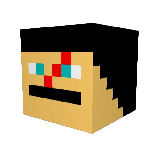 Gavin427 Minecraft avatar head, 3D render