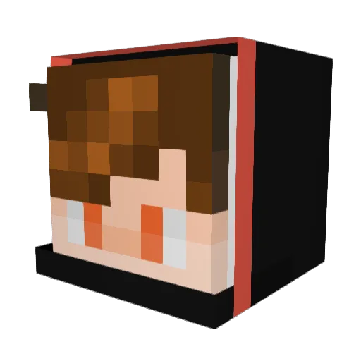 GavinDWood Minecraft avatar head, 3D render