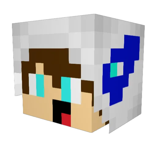 GavinFG Minecraft avatar head, 3D render