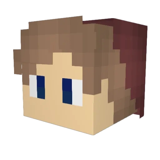 GavinGamesYT Minecraft avatar head, 3D render