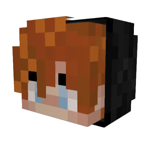 GavinMaxSim Minecraft avatar head, 3D render