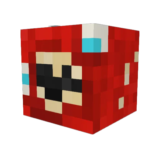 GavinThe14th Minecraft avatar head, 3D render