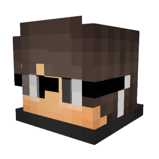 GavinTheObvious Minecraft avatar head, 3D render