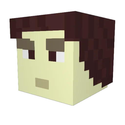 GavinWenis Minecraft avatar head, 3D render