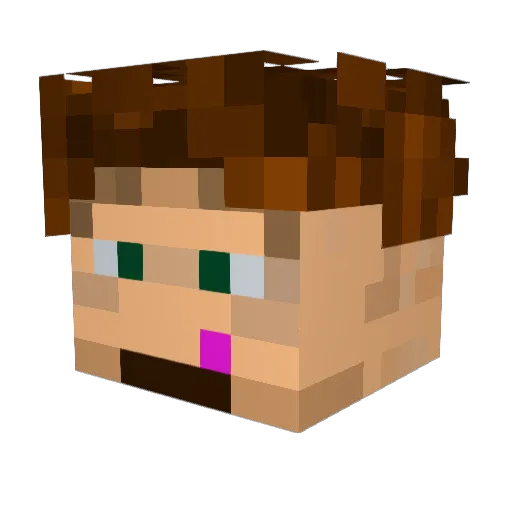 GavinXD_ Minecraft avatar head, 3D render