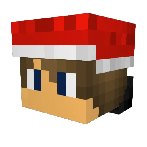 GavinoGreen Minecraft avatar head, 3D render