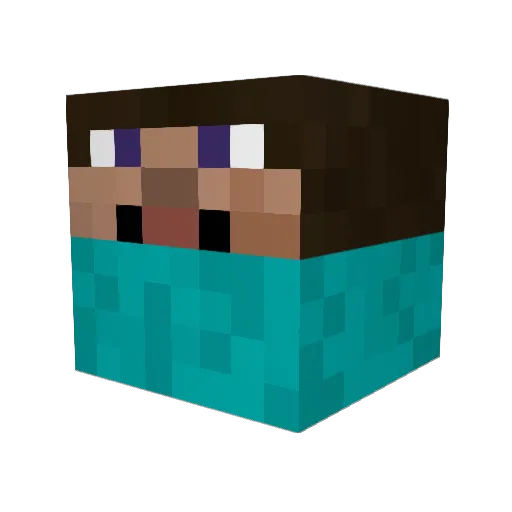 GavnoNihha Minecraft avatar head, 3D render