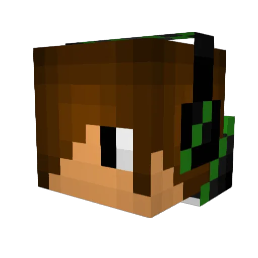 Gavoon9 Minecraft avatar head, 3D render
