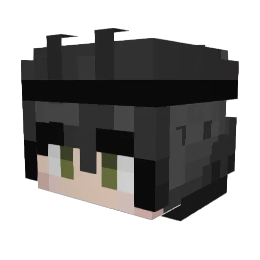 Gavsav Minecraft avatar head, 3D render