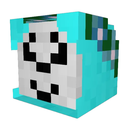 Gavyup Minecraft avatar head, 3D render