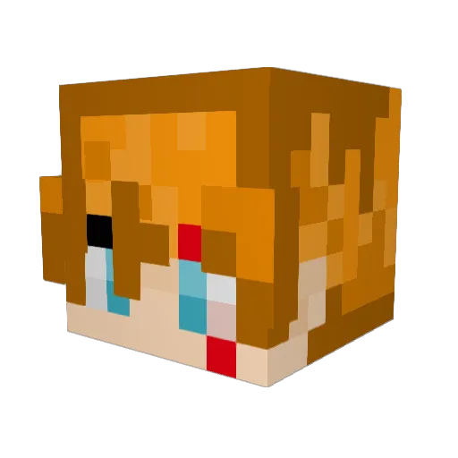 GawdZen Minecraft avatar head, 3D render
