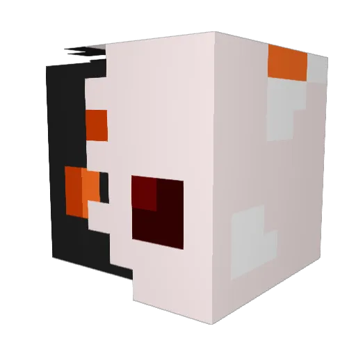 GawnekoYatori Minecraft avatar head, 3D render