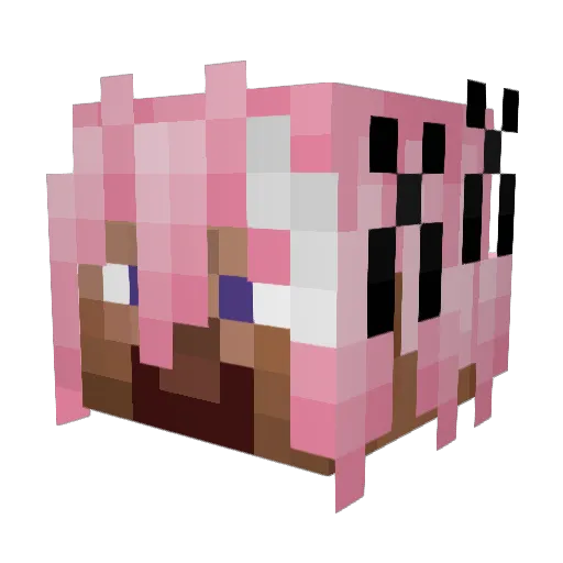 Gay4ChenGong Minecraft avatar head, 3D render