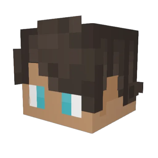 GayBone Minecraft avatar head, 3D render