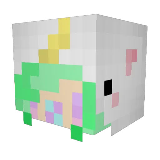 GayFurry47 Minecraft avatar head, 3D render