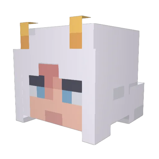 GayMinecrafting Minecraft avatar head, 3D render
