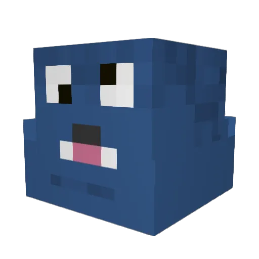 GayNikkrr Minecraft avatar head, 3D render