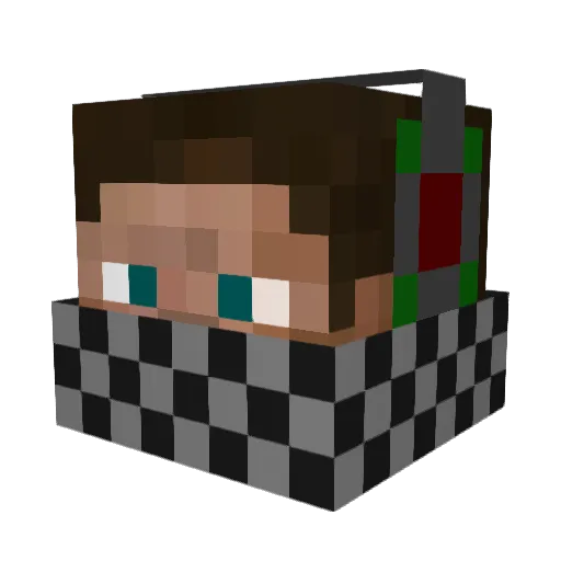 GayNoger Minecraft avatar head, 3D render
