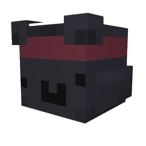 GaySid Minecraft avatar head, 3D render