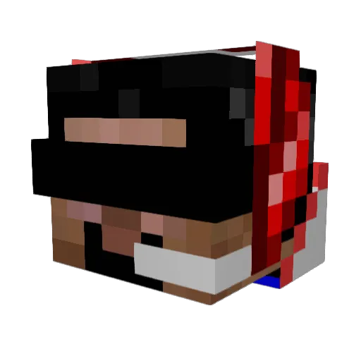 GayStatus Minecraft avatar head, 3D render