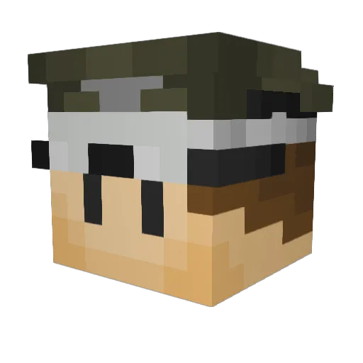 GayTroll Minecraft avatar head, 3D render