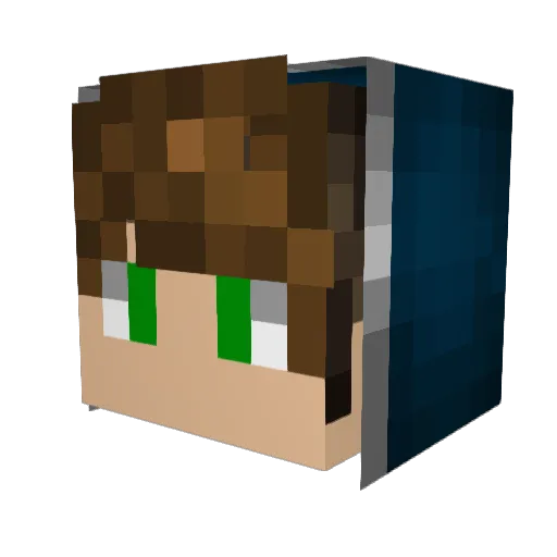 Gayaka_Yuki Minecraft avatar head, 3D render