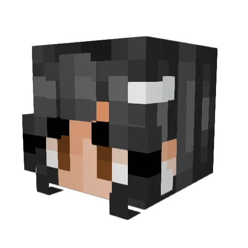 Gayane_4 Minecraft avatar head, 3D render