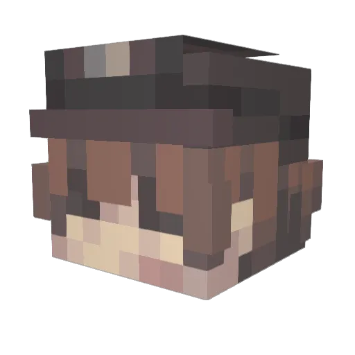 GayckoKicksAss Minecraft avatar head, 3D render