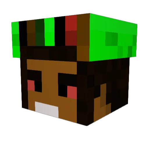 GaydolfDikler Minecraft avatar head, 3D render