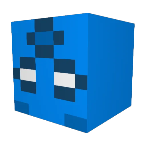 Gaydon Minecraft avatar head, 3D render