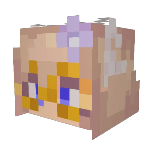 GaymanDamian Minecraft avatar head, 3D render