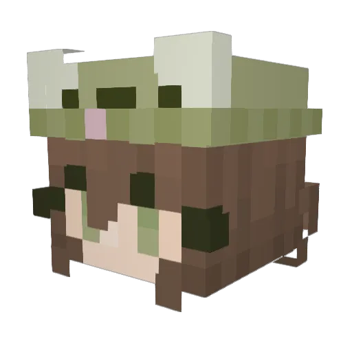 Gaymer9060 Minecraft avatar head, 3D render
