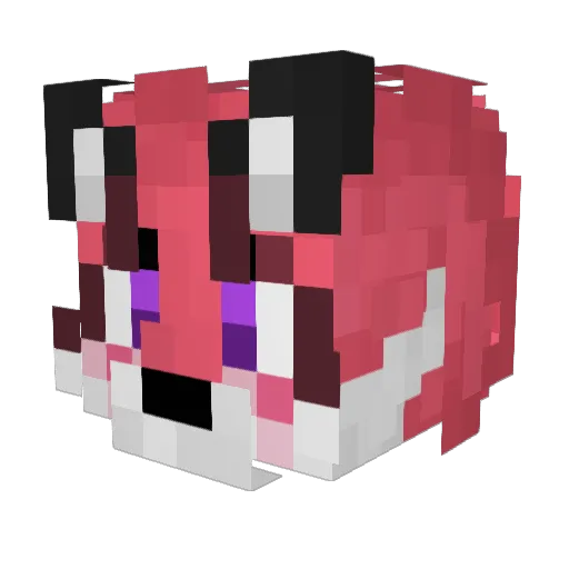 Gayming_idk Minecraft avatar head, 3D render