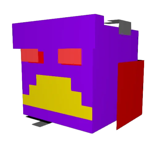 Gayse Minecraft avatar head, 3D render