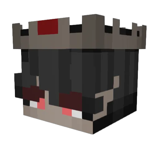 Gaysm Minecraft avatar head, 3D render