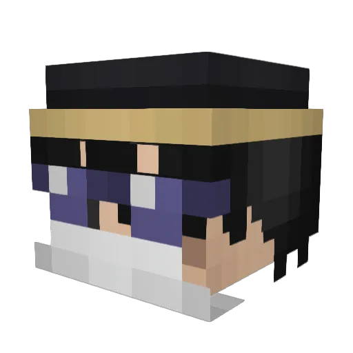 Gaytor666 Minecraft avatar head, 3D render