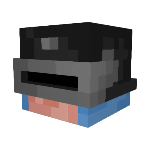 Gaz3rbeam Minecraft avatar head, 3D render