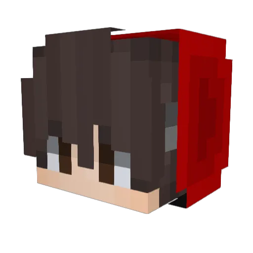 Gaz_3l Minecraft avatar head, 3D render